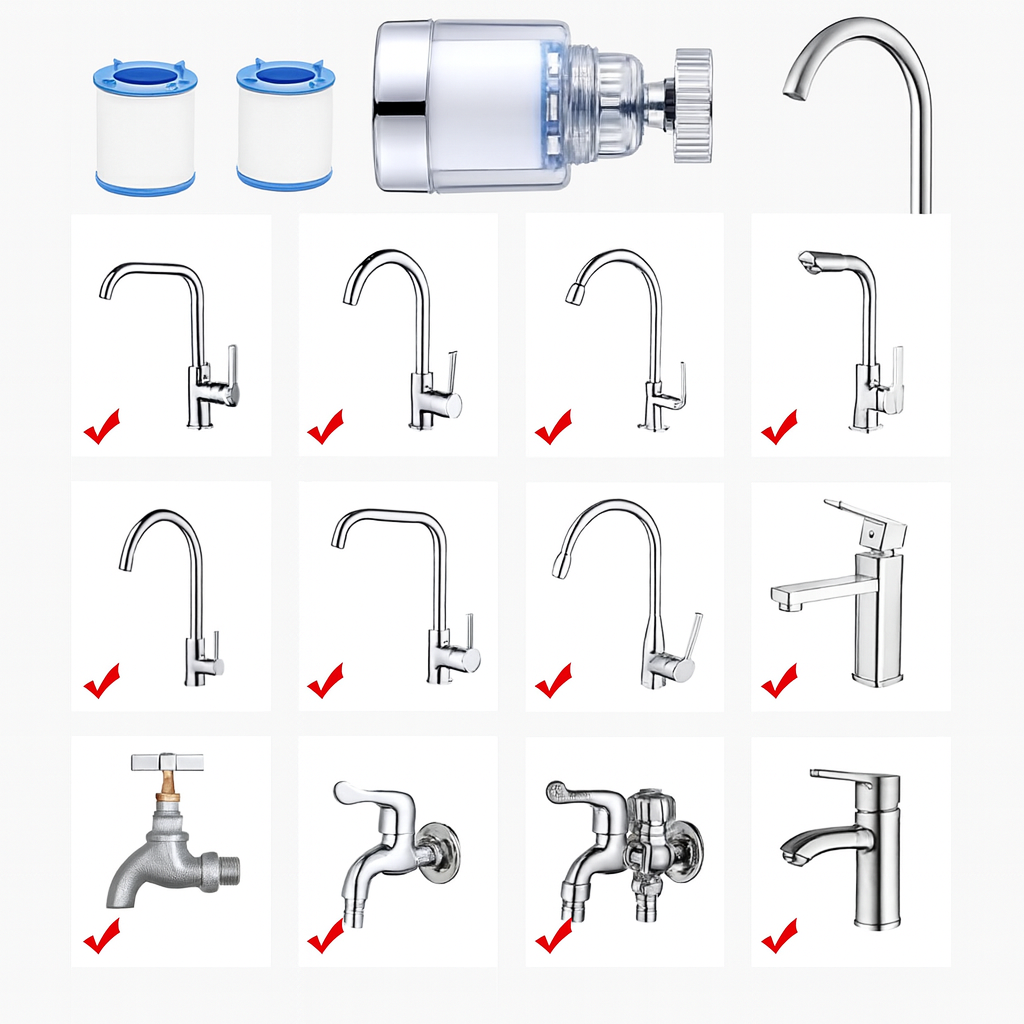 Gonzare™ Filtreli 360° Döner Musluk Başlığı